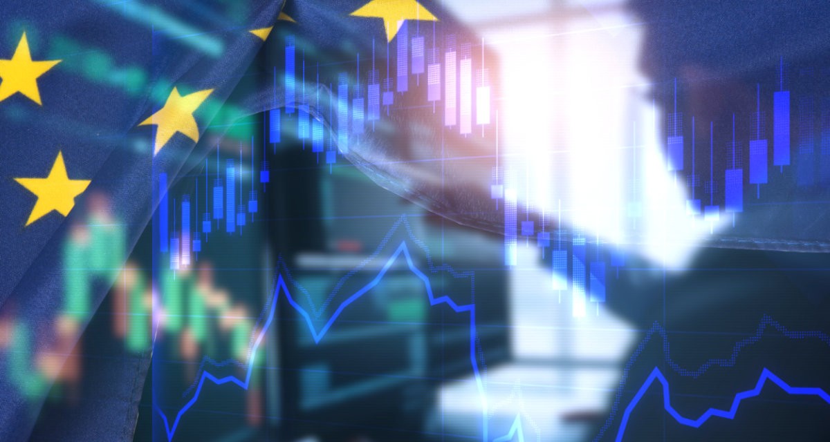 Börse in der EU und Flagge der Europäischen Union | Adobe Stock | studio v-zwoelf | 612208714