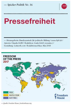 Spicker: Pressefreiheit. BpB, 2018