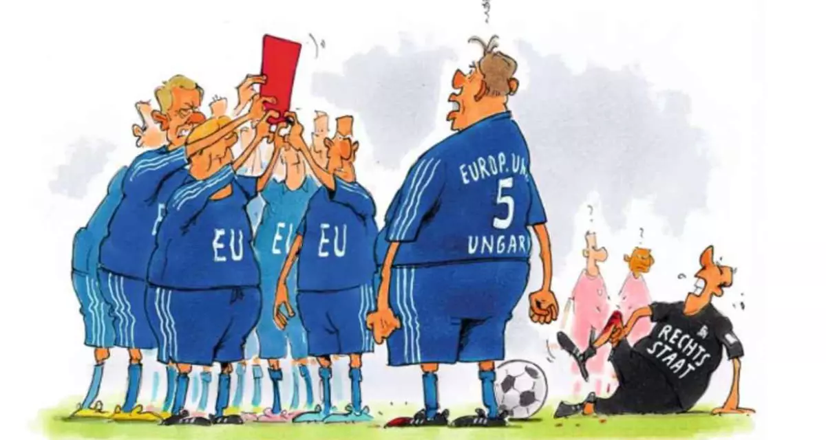 Karikatur: „Immer dieser Orbán!" © Gerhard Mester, 2018 