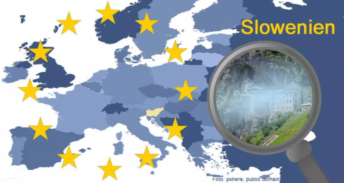 Europakarte mit Fokus auf die Slowakei | Collage LpB BW