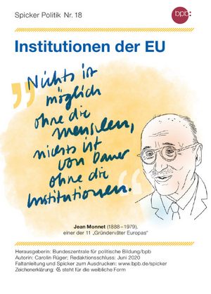 Spicker: Institutionen der EU. BpB, 2020