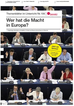 Themenblätter: Wer hat die Macht in Europa? BpB, 2015