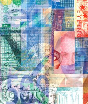 Gestaltungsentwürfe für Eurobanknoten. © Europäische Zentralbank, 2007