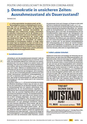 Arbeitsblatt / Aufkleber „Treibt Bonn den Notstand aus“ © Lebendiges Museum Online, Stiftung Haus der Geschichte der Bundesrepublik Deutschland