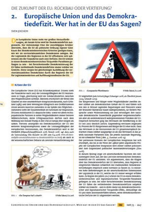 Arbeitsblatt / Karikaturen: Europaweiter Warnhinweis. / Der Dompteur hat`s schwör. © Heiko Sakurai, 2016